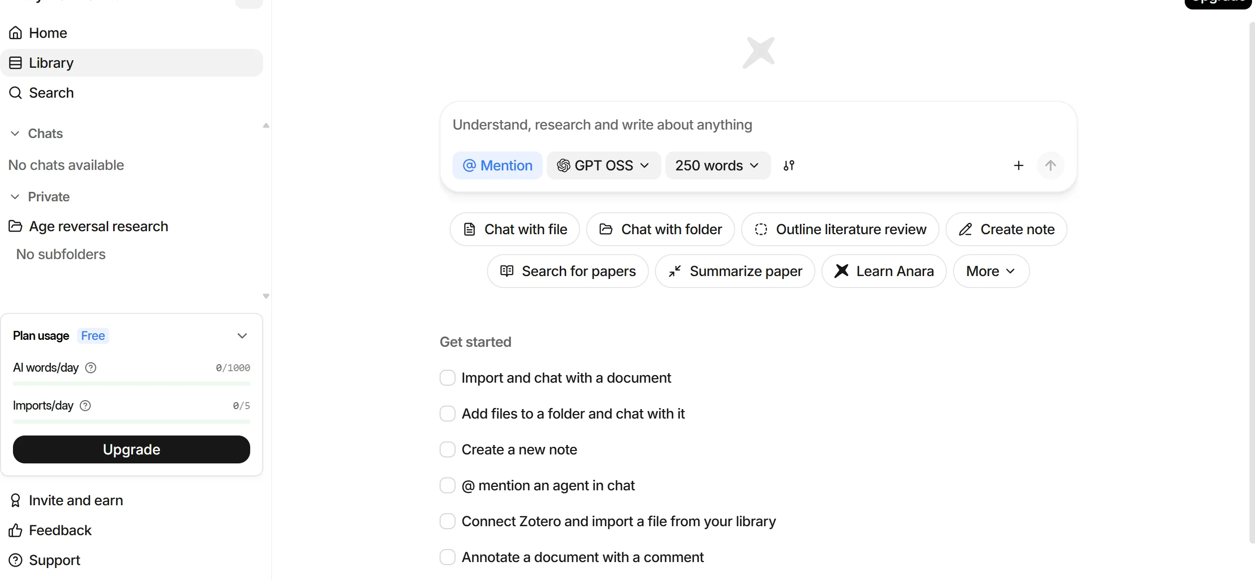 Anara AI Research Assistant
