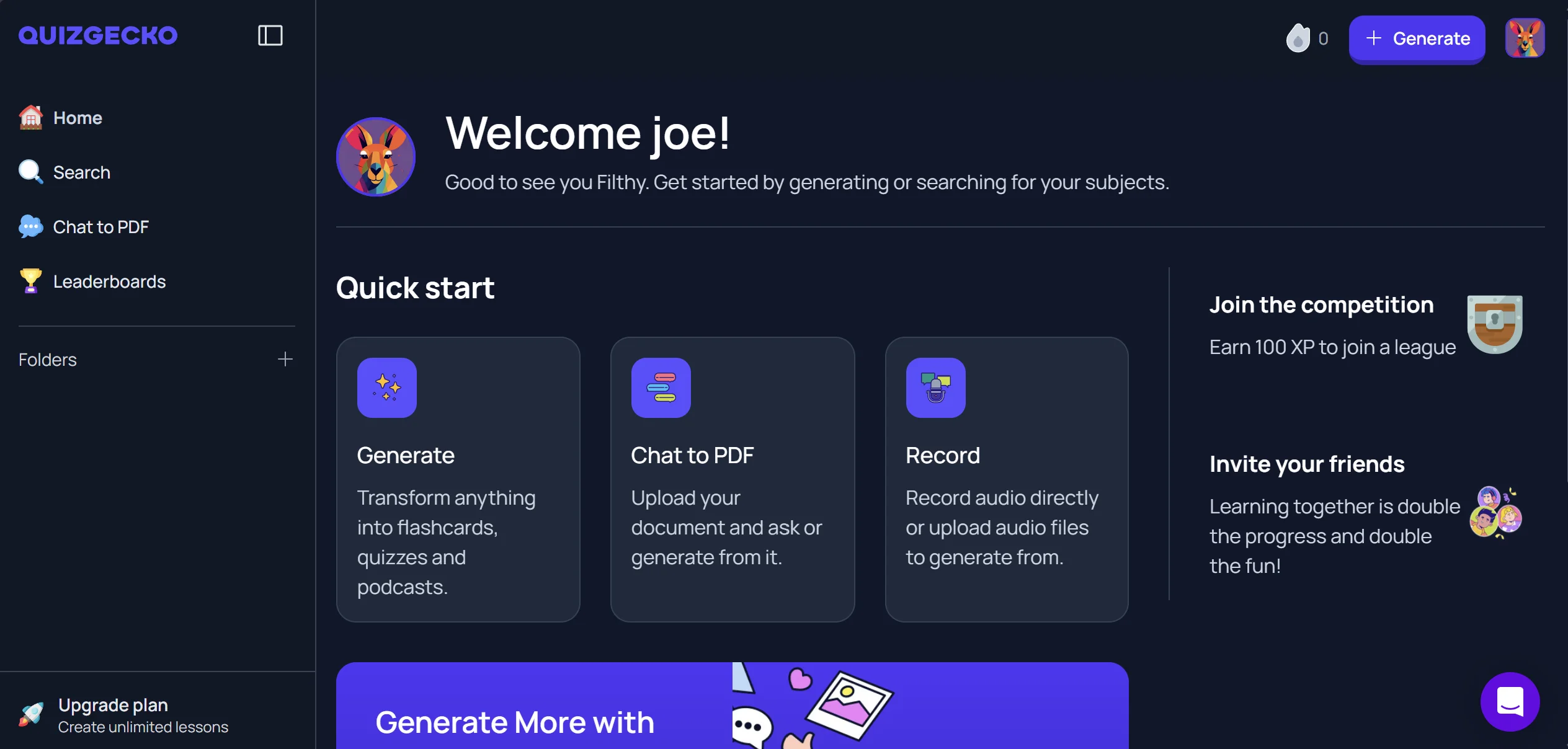 QuizGecko Quiz Generator